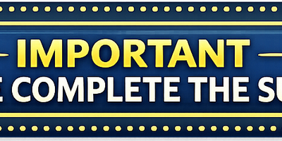 Important - Please Complete
